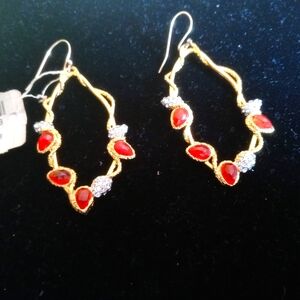 Beautiful ALEXIS BITTAR 14kt GF Jeweled Earrings